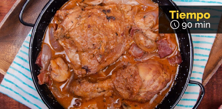 Receta de Coq au vin con pollo Friko